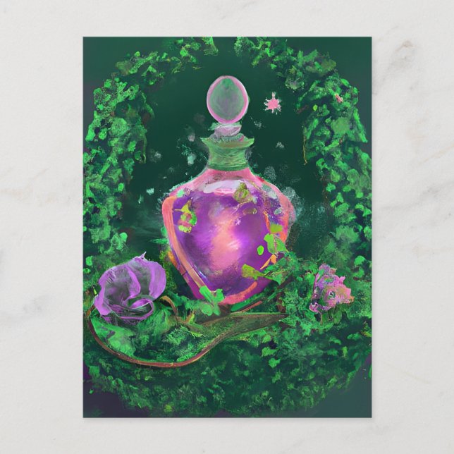 Magic Potion and Ivy Postcard (Front)