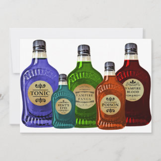 Magic Potion Invitation Tonic Vampire Blood Poison
