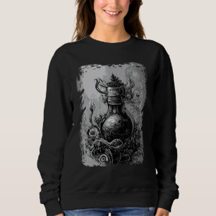 Magic Potion Occult Horror Illustration Gothic Wit Sweatshirt