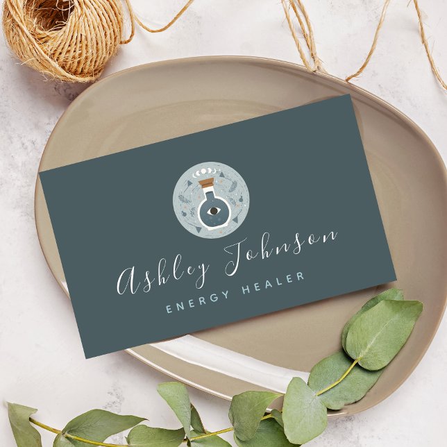 Magic Potion Third Eye Cosmic Energy Healer Witchy Business Card (Creator Uploaded)