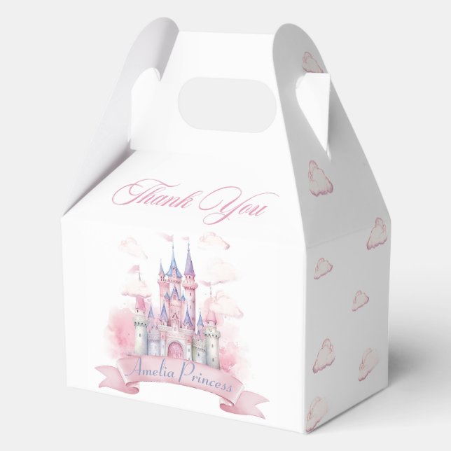 Magic Princess Castle Birthday Favour Boxes (Front)