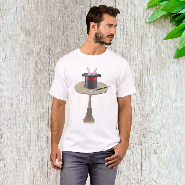 Magic Rabbit in Hat with Wand T-Shirt (Creator Uploaded)