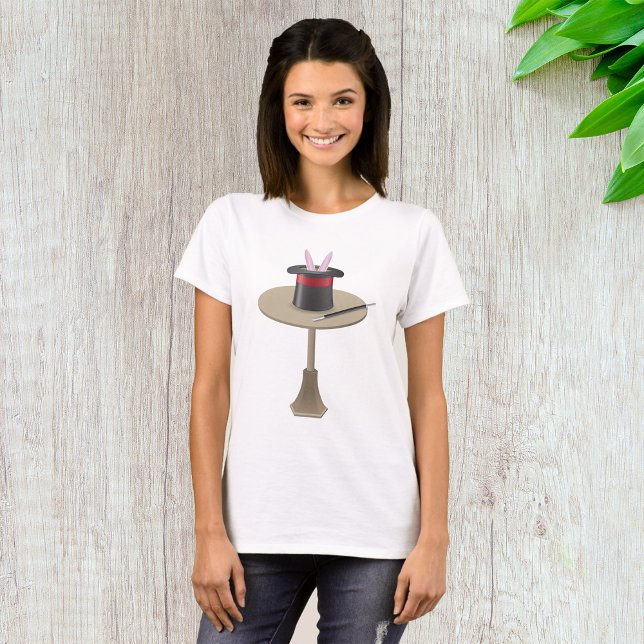 Magic Rabbit in Hat with Wand T-Shirt (Creator Uploaded)