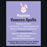 Magic Rabbit, Magician Advertising Flyer<br><div class="desc">Magic Rabbit,  Magician Advertising Flyers By The Business Card Store.</div>