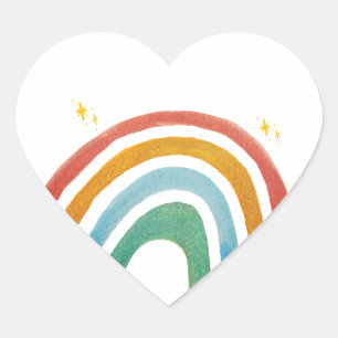 Magic Rainbow Heart Sticker