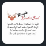 Magic Reindeer Food Label Sticker<br><div class="desc">Christmas tradition!
On Christmas eve sprinkle Reindeer food, make sure Santa finds your home!
Magic Reindeer food label!
Distribute among neighbours to bring in more cheer!
Use it as Gift tag too !</div>