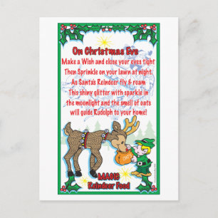 Magic Reindeer Food Postcard