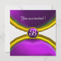 MAGIC RINGS ,MONOGRAM gem purple ice