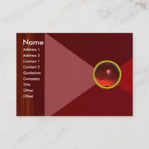 MAGIC RUBY , bright vibrant red Business Card