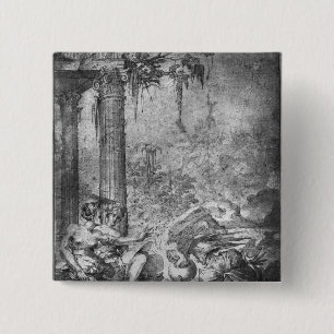 Magic Scene 15 Cm Square Badge