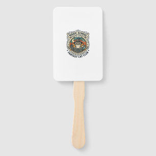 Magic School Fantasy Cat Cute Kitty Design - Magic Hand Fan