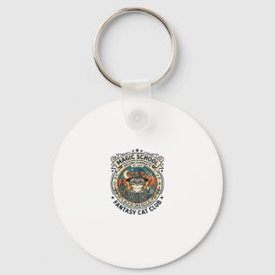 Magic School Fantasy Cat Cute Kitty Design - Magic Key Ring