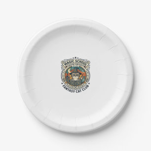 Magic School Fantasy Cat Cute Kitty Design - Magic Paper Plate