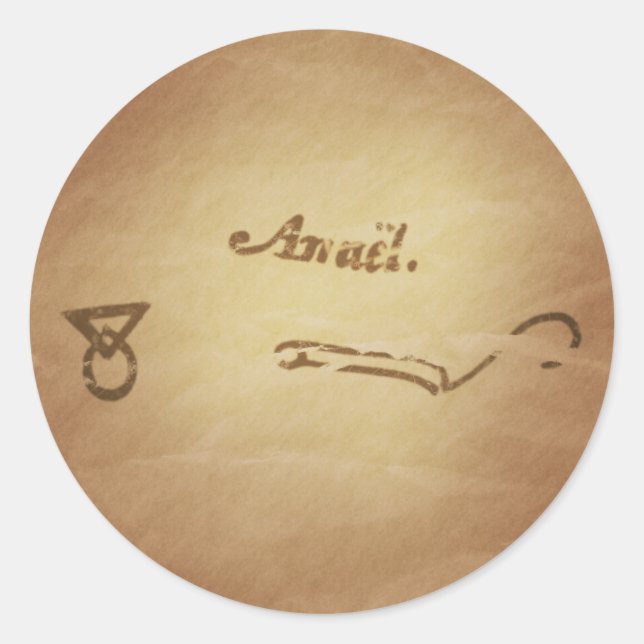 Magic Seal Angel Anael Protection Magic Charms (Front)