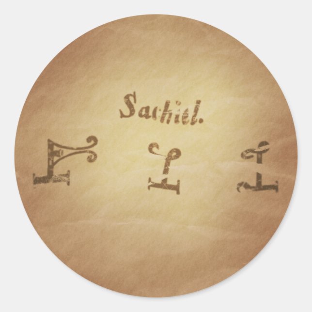 Magic Seal Angel Sachiel Protection Magic Charms (Front)