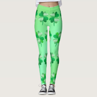 Magic Shamrocks Just for Fun! Leggings