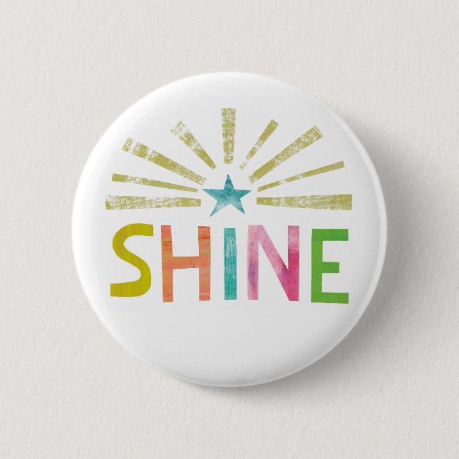 Magic Shine 6 Cm Round Badge (Front)