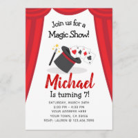 Magic Show Birthday Invitation