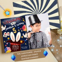 Magic Show Birthday Party Invitation Custom Image