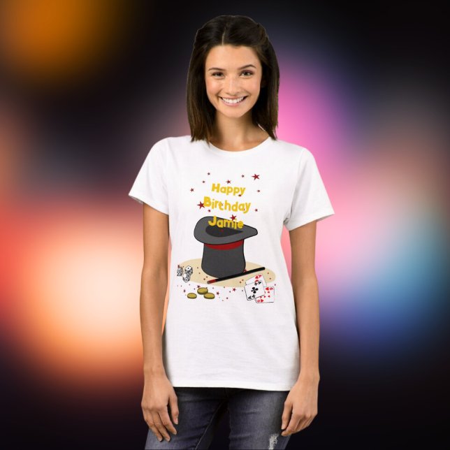 Magic Show Birthday Theme Party Parent T-Shirt (Magic Show Birthday Theme Party Parent T-Shirt)