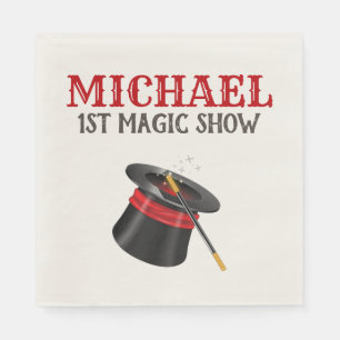 Magic Show Circus Birthday Party Napkins