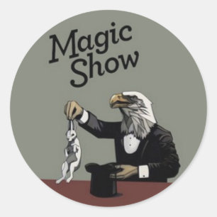 Magic Show Classic Round Sticker