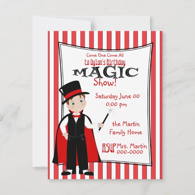 Magic Show Invitation (Front)
