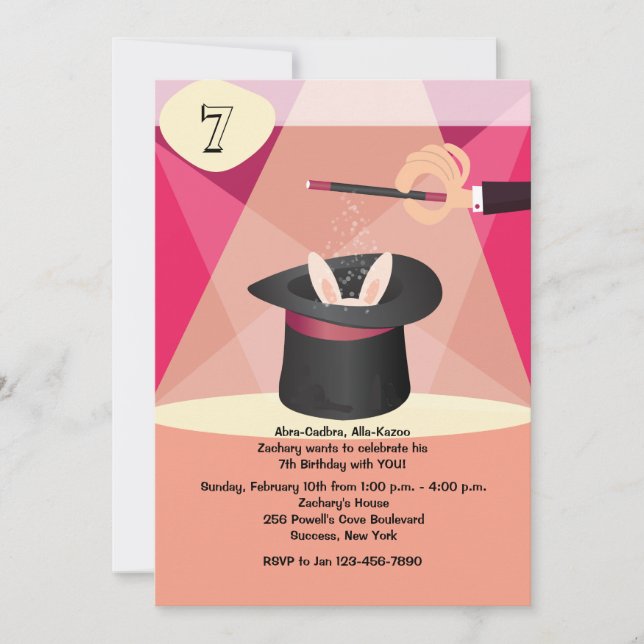Magic Show Invitation (Front)