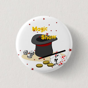 Magic Show Kids Birthday Party Celebration 3 Cm Round Badge