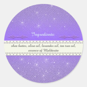 Magic Sparkle U Pick Colour Natural Ingredients Classic Round Sticker
