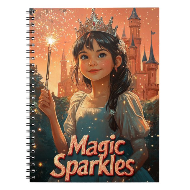 Magic Sparkles Princess Journal – Fun Notebook (Front)