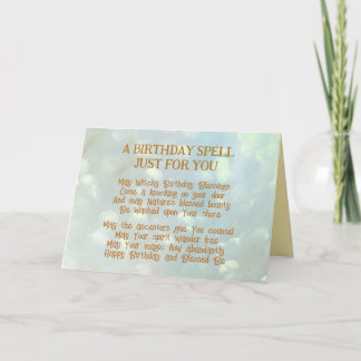 Magic Spell Birthday Card