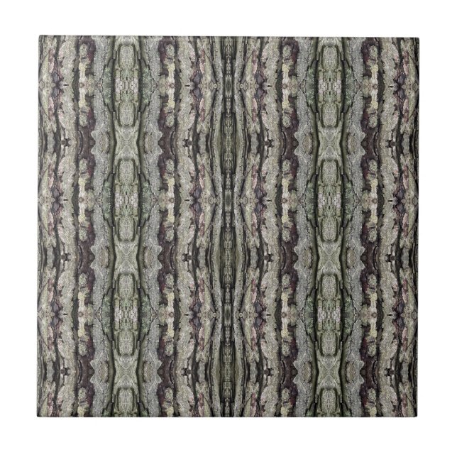 Magic Spell Tree Bark Patterned 4.25 Square Ceramic Tile (Front)