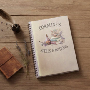 Magic Spells and Potions Girls Notebook