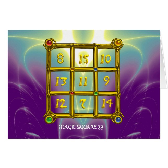 MAGIC SQUARE 33 (Front Horizontal)