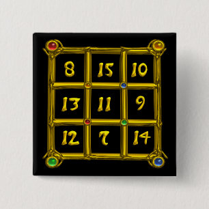 MAGIC SQUARE 33 15 CM SQUARE BADGE