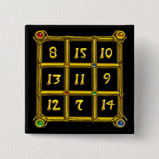 MAGIC SQUARE 33 15 CM SQUARE BADGE (Front)