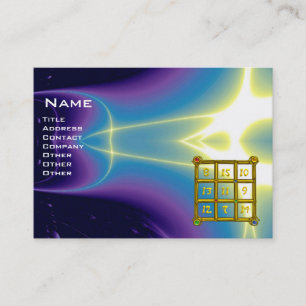 MAGIC SQUARE 33 , Blue Purple Business Card