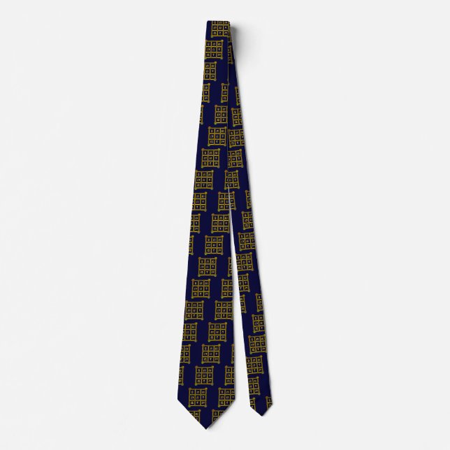 MAGIC SQUARE 33, blue Tie (Front)