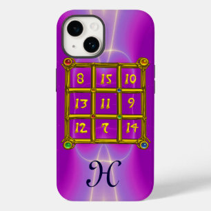 MAGIC SQUARE 33 MONOGRAM Pink Fuchsia, Purple iPhone Case