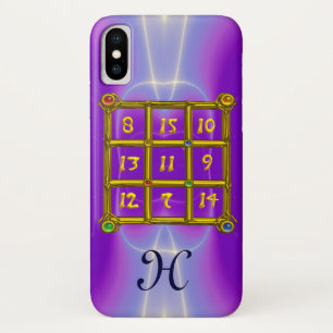 MAGIC SQUARE 33 MONOGRAM Pink Lilac, Purple iPhone X Case