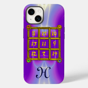 MAGIC SQUARE 33 MONOGRAM Pink Lilac, Purple iPhone Case