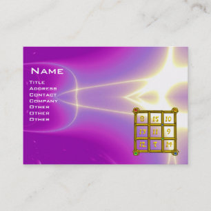 MAGIC SQUARE 33 , Pink ,Violet Purple Business Card