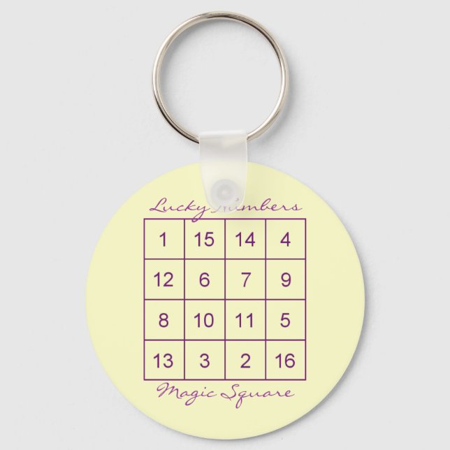 Magic Square Key Ring (Front)