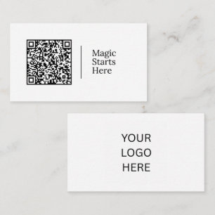 Magic Starts Here Customisable QR code & Logo Business Card