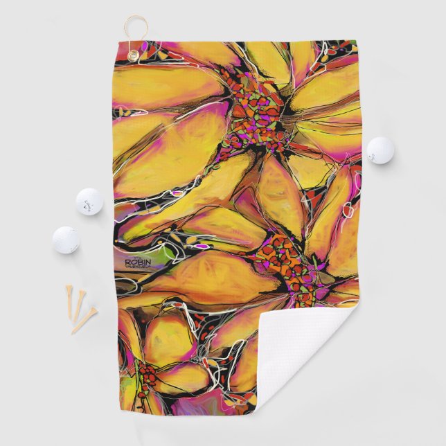 "Magic Sunflower" Golf Towel (InSitu)