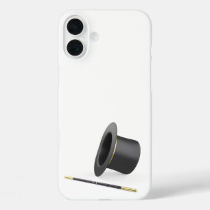 Magic top hat and magic wand iPhone 16 plus case