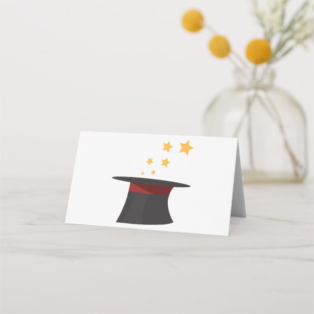 Magic Top Hat Place Card (Front)