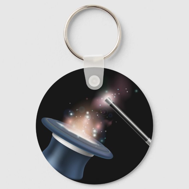 Magic tophat and magic wand key ring (Front)