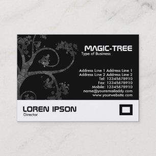 Magic Tree - Black (000000) Business Card